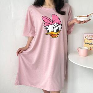 (무배)반팔 디즈니 미키 7종 스트라이프 빅사이즈 여성 여름 원피스 홈웨어 잠옷 국내제작