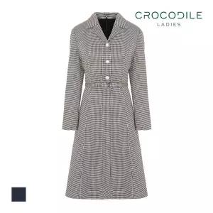 [크로커다일레이디] 정장 벨티드 플레어 원피스_CLCSOP101