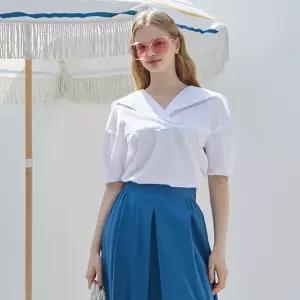 세일러카라 볼륨 블라우스 PP2WB561