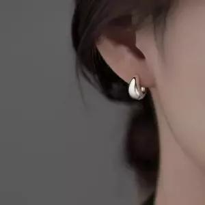 925 미니 볼륨 물방울 볼드 원터치 귀걸이 N220