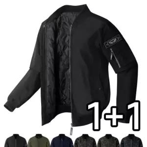 [MNC] 1+1 남녀공용 퀄팅 항공자켓 MDJK139PP)