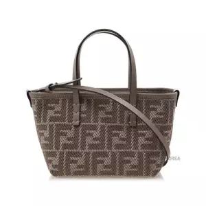 [펜디] SS25 여성 자카드 미니 토트백 8BS096 AUPX F1SNP