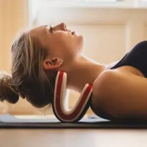 베개 교정기 색상 디스크 닥터 체형 쿠션 넥가드 목견인기 스트레칭 경추