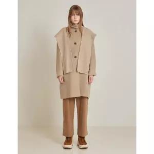 [롯데백화점]나이스클랍 니트 패치 울 코트 N244MWCA47