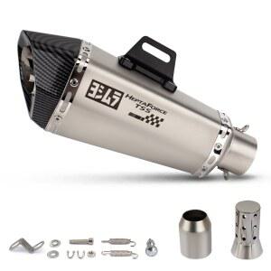 TSS 로고 오토바이 GSX250R 머플러 CBR300R 51MM 범용 FZ6 400 MT07 배기 CBR500R R3 GSXR125 DB