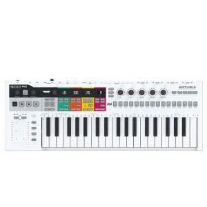 Arturia KeyStep Pro 37-키 컨트롤러 및 시퀀서 USB/MIDi/CV 키보드 컨트롤러, 애프터터치, 4개의 폴리포닉, 16트랙 드럼 포함