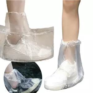 우천시 일회용 비닐 신발커버 5쌍 방수덮개 비닐장화 어린이용 성인용