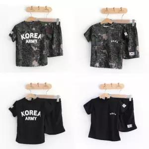 아동 군복세트 ROKA 반팔 로카티 코리아아미 어린상하복 여름 캠핑 군인체