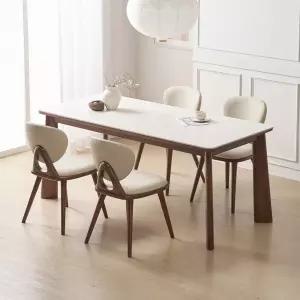 모레나 원목 세라믹 6인 식탁세트(의자4)