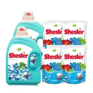 쉬슬러 액체세제 프레쉬/유칼립투스 3.05L 2개+세제리필 500ml 4개/대용량 세제
