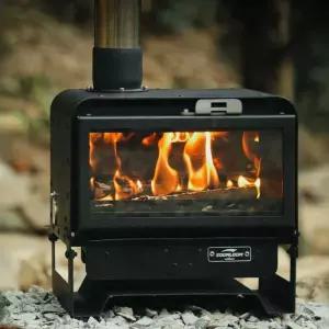 숨룸 Soomloom 미니 화목난로 불멍 데스크탑 소형 스토브 벽난로 세트