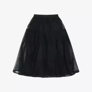 [베스띠벨리] 베스띠벨리 도트 시스루 캉캉스커트BKSAB23110