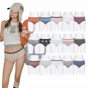 [라페어](김해점) 러스틱 라이프 다이어리 인견 나염 팬티 15종 LLMOC314-MT