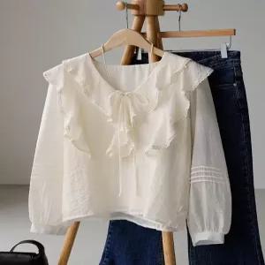 [잇수다LAB] 벨지안 프릴 블라우스