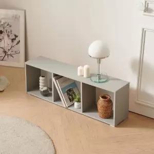 가로형 낮은 책장 세칸 디스플레이 책선반 (WFK768O)