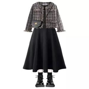 틴다샵 트위드투피스 투피스 가을 스커트 롱 세트