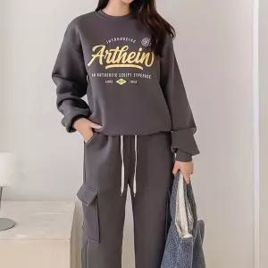 (기모) 도71아르카고세트. 여성트레이닝복 여자상하세트 겨울 츄리닝.긴바지세트 (새로본)