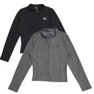 [엄브로] 2025 UQ412CFTO1/[역제안] 우먼스 골지 슬림핏 니트집업 자켓/BLK0(블랙),