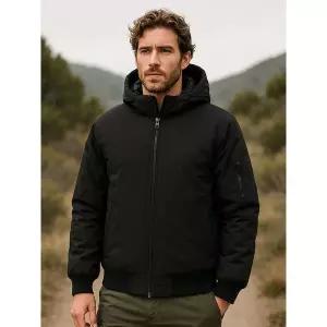 [아웃도어스/마운티아]남성 볼패딩 점퍼 다크차콜 (모자 탈부착)_1MQJKW2002