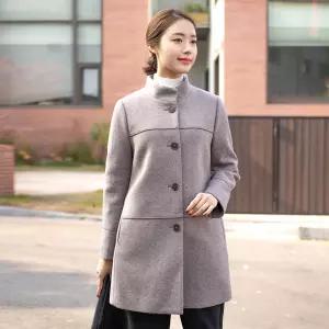 [모슬린]엄마옷 울 차이나 코트자켓 516FGH053 마담중년여성빅사이즈50대60대