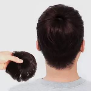 부분 가발 레드 브라운 인모 탑 커버 정수리가발 (WFB8DFE)