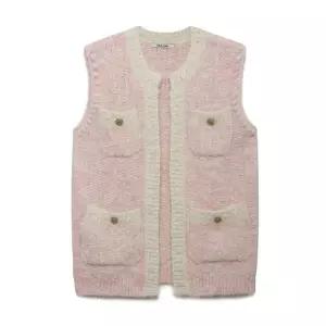 [롯데백화점]나이스클랍 배색 포인트 니트 조끼 N254PWKA50