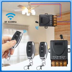 RF 433Mhz 무선 리모컨 스위치 12V 24V 48V 72V 110V 220V 30A 릴레이 수신기 송신기 (LED 조명 워터 펌프 모터용)