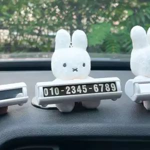 미피 주차번호판 자동차전화번호 새차선물 차량전화번호판