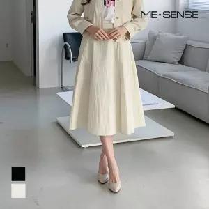 [미센스][미센스] 오간자 배색 스커트_MB53SKMD03Z
