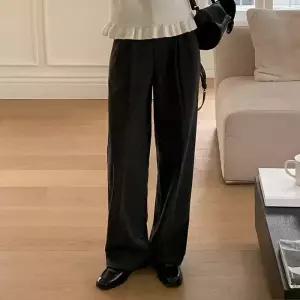 [코코블랑] 게츠 투핀턱 스판 기모 슬랙스(숏,미들,롱)