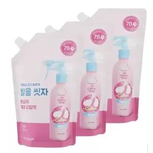 온더바디 발을씻자 풋샴푸 비누향 리필 500ml 3개 엘지생활건강 발보습 발스크럽 족욕 풋크림 풋샴푸