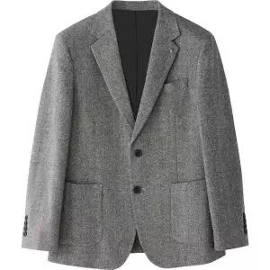 [하프클럽/에스티코]Wool Herringbone Jacket 그레이 (클래식핏) DJAVD02CSG