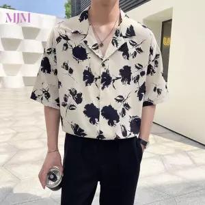 남방 남성 플라워 꽃남방 셔츠