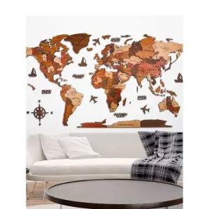 나무 세계지도 인테리어 사무실 서재 회의실 데코