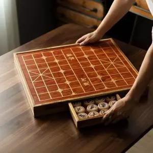 서랍 장기판 원목 세트 서랍보관 바둑판 휴대용