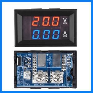 미니 디지털 전압계 전류계 DC 7-100V 20A 50A 앰프 볼트 전압 전류 측정기 감지기 테스터 0.28 