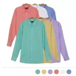 고품질 가을 캐쥬얼 남자 솔리드 정장남방 줄무늬 단가라 (WFJRETH)