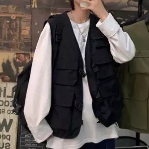 [라일리의류] Rly 남자 포켓 라운드티셔츠 조끼 남자조끼 데일리조