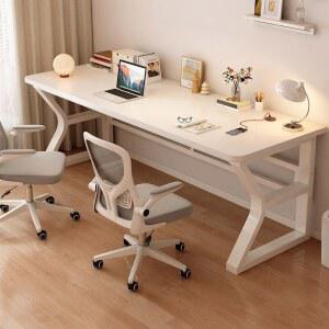 2인용 컴퓨터책상 게이밍 데스크 일자형 노트북 탁자 커플 테이블 서재