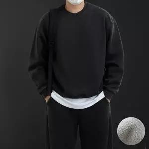 남성 오버핏 무지 절개 피그먼트 맨투맨 ON-TSA-QWFLA6I6