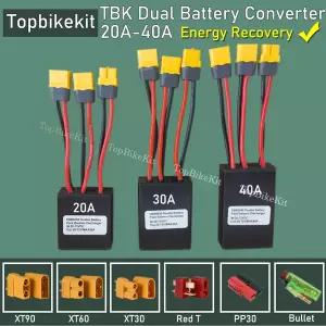 전기 자전거 전동  20V-100V 20A/30/40A 이중 배터리 방전 컨버터 스위처 듀얼 병렬 모듈 에너지 회수 지원