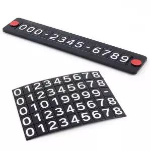 자석 주차 알림판 부착식 번호판 연락처 전화번호 자 WFIOA0Z