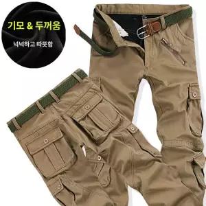 남자 겨울 바지 밀리터리 팬츠 와이드팬츠 패딩 본딩