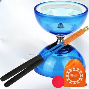 중국요요 디아볼로 저글링 공죽 묘기 성인 LED 팽이 장난감