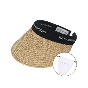 [헬렌카민스키] 25FW 여성 비앙카 바이저햇 네츄럴블랙로고 더스트백 포함 HAT50265 NATURALBLACKL