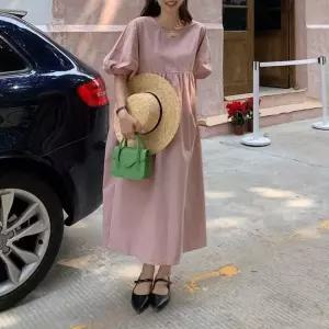 휴양지룩 바캉스룩 퍼프소매 휴가룩 바캉스원피스 데이트룩 퍼프소매원피스