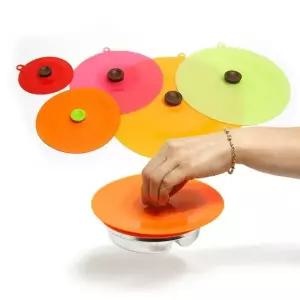 실리콘 흘림방지 컵뚜껑 파미레멀티뚜껑22cm