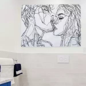 M 패브릭 대형 커플 포스터 (WFKB3ZR)