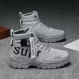 [하프클럽/]가을 남자 워커 신발 하이탑 데일리 야외 워커 부츠