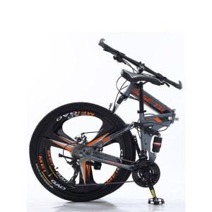 접이식자전거 폴딩 자전거 출퇴근용 성인용 가벼운 직선빔 빨강 스포크휠